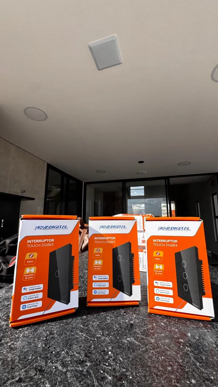 Interruptores touch para o projeto de automação K01 Verana